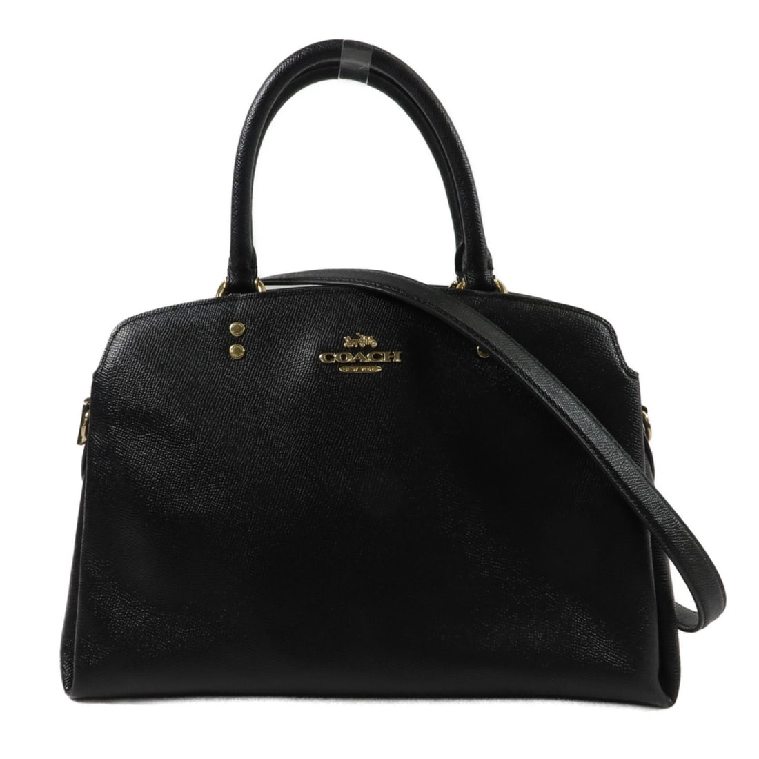 Coach Lillie Carryall Black Calfskin 2 Way Shoulder Bag F91146: Coach Lillie Carryall Black Calfskin 2 Way Shoulder Bag F91146 This COACH Lillie Carryall is a large 2-way shoulder bag crafted from black calfskin leather. Designed for versatile wear, it features a 