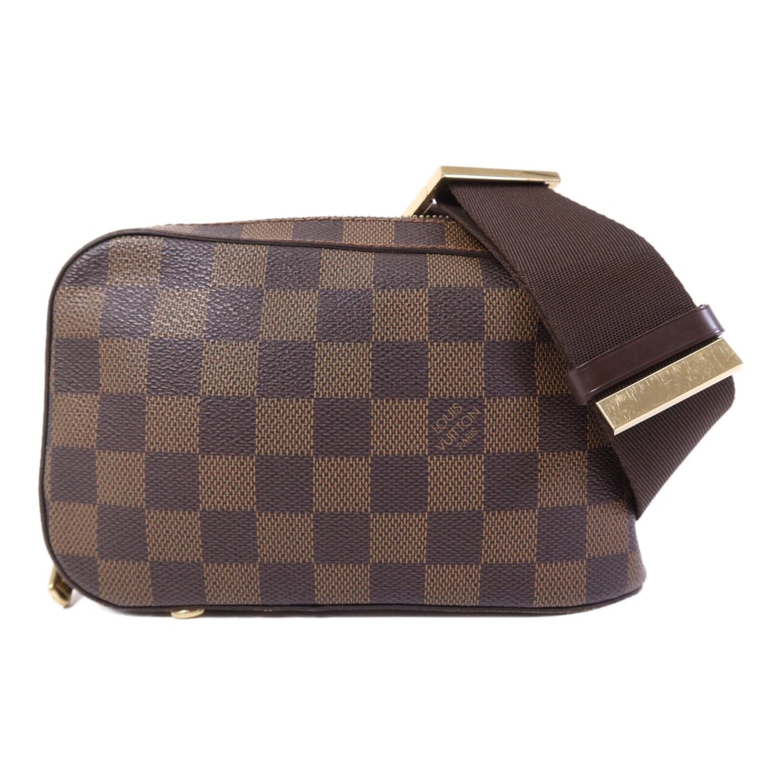 Louis Vuitton Geronimos Brown Damier Canvas Waist and Crossbody Bag N51994: Louis Vuitton Geronimos Brown Damier Canvas Waist and Crossbody Bag N51994 This Louis Vuitton Geronimos bag in Damier brown is crafted from durable PVC coated canvas. Designed for versatile use, it ca