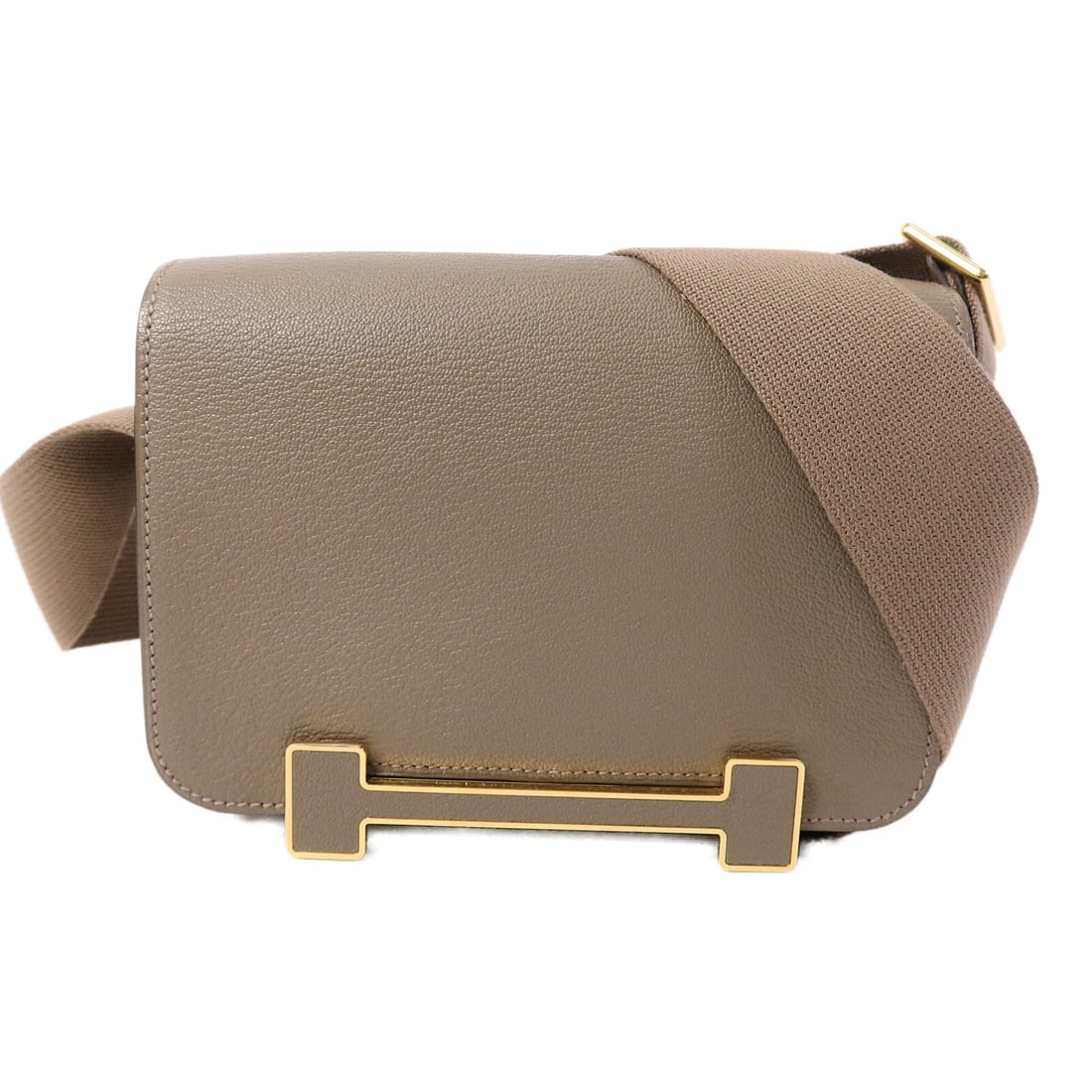 Hermes Geta Goatskin Etoupe Shoulder Bag GHW (1 of 15)