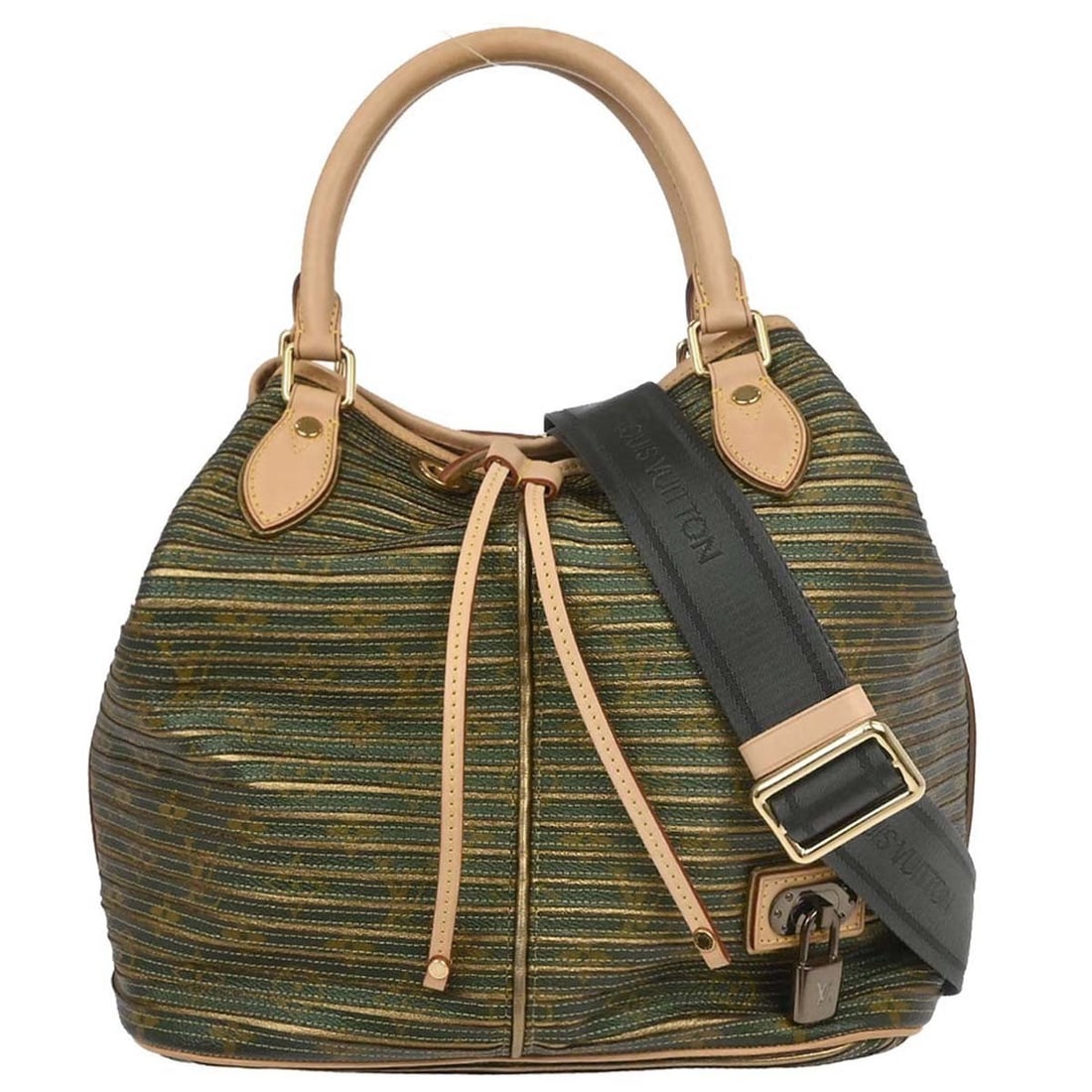 Louis Vuitton Eden Neo Green Monogram 2way Handbag M40356: Louis Vuitton Eden Neo Green Monogram 2way Handbag M40356 This Louis Vuitton Eden Neo 2way handbag features the iconic green monogram pattern on leather, combining style and practicality. Designed wit