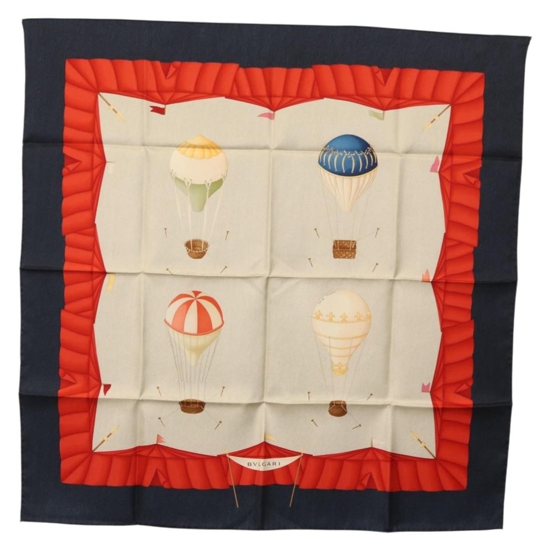 Multicolor Silk Scarf by BVLGARI for Women 33.5 Inch Square: Multicolor Silk Scarf by BVLGARI for Women 33.5 Inch Square This BVLGARI scarf is crafted from luxurious silk and features a multicolor design. Made in Italy, it is sized approximately 85cm x 85cm (33