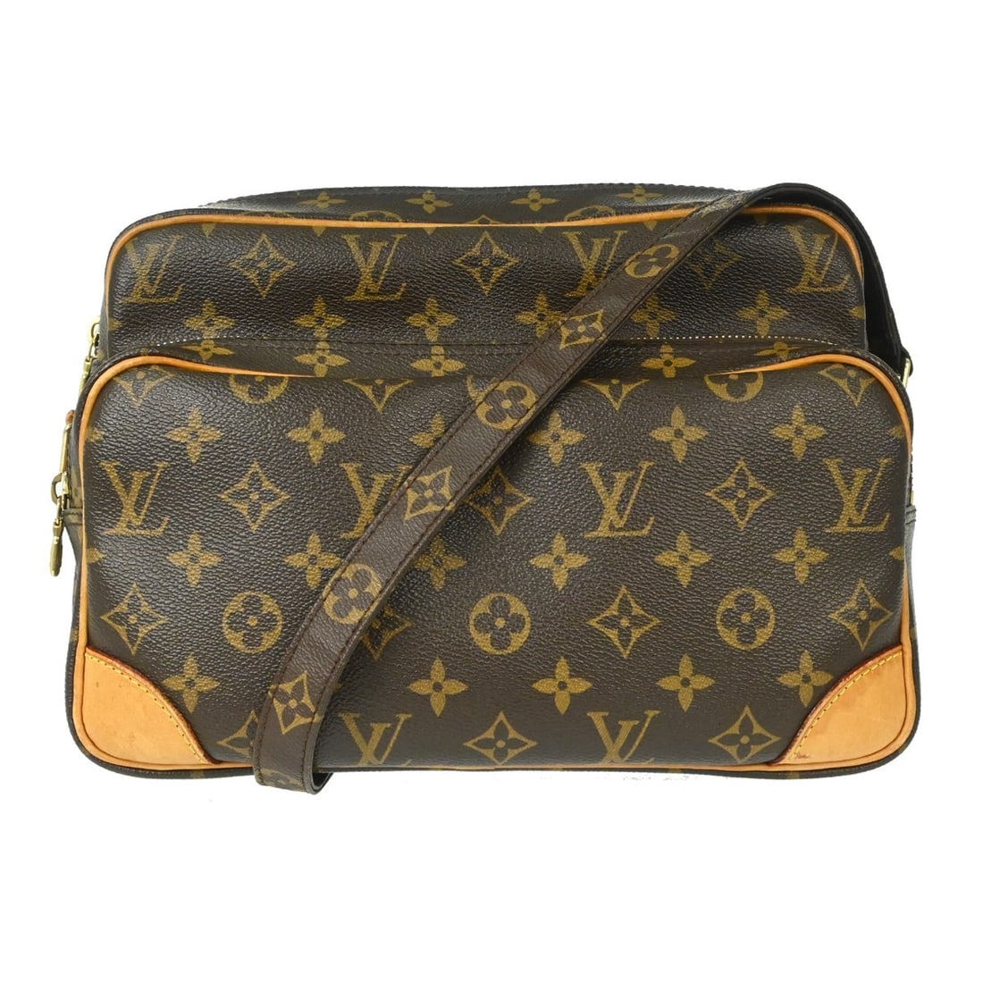 Louis Vuitton Monogram Canvas Nil Messenger Bag: Louis Vuitton Monogram Canvas Nil Messenger Bag This Louis Vuitton Nil Messenger Bag features the iconic Monogram canvas in brown, designed for unisex use. The bag is crafted in France and showcases a