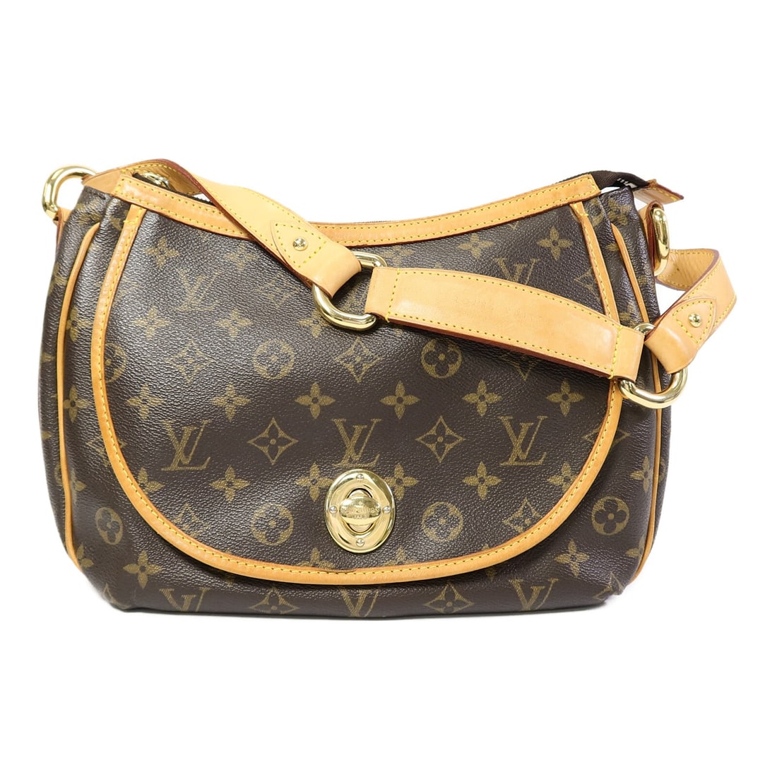 Louis Vuitton Tulum PM Monogram Brown Shoulder Bag GHW: Louis Vuitton Tulum PM Monogram Brown Shoulder Bag GHW This Louis Vuitton Tulum PM is a 2-way shoulder handbag crafted from brown PVC coated canvas with the classic monogram pattern. Designed for wome