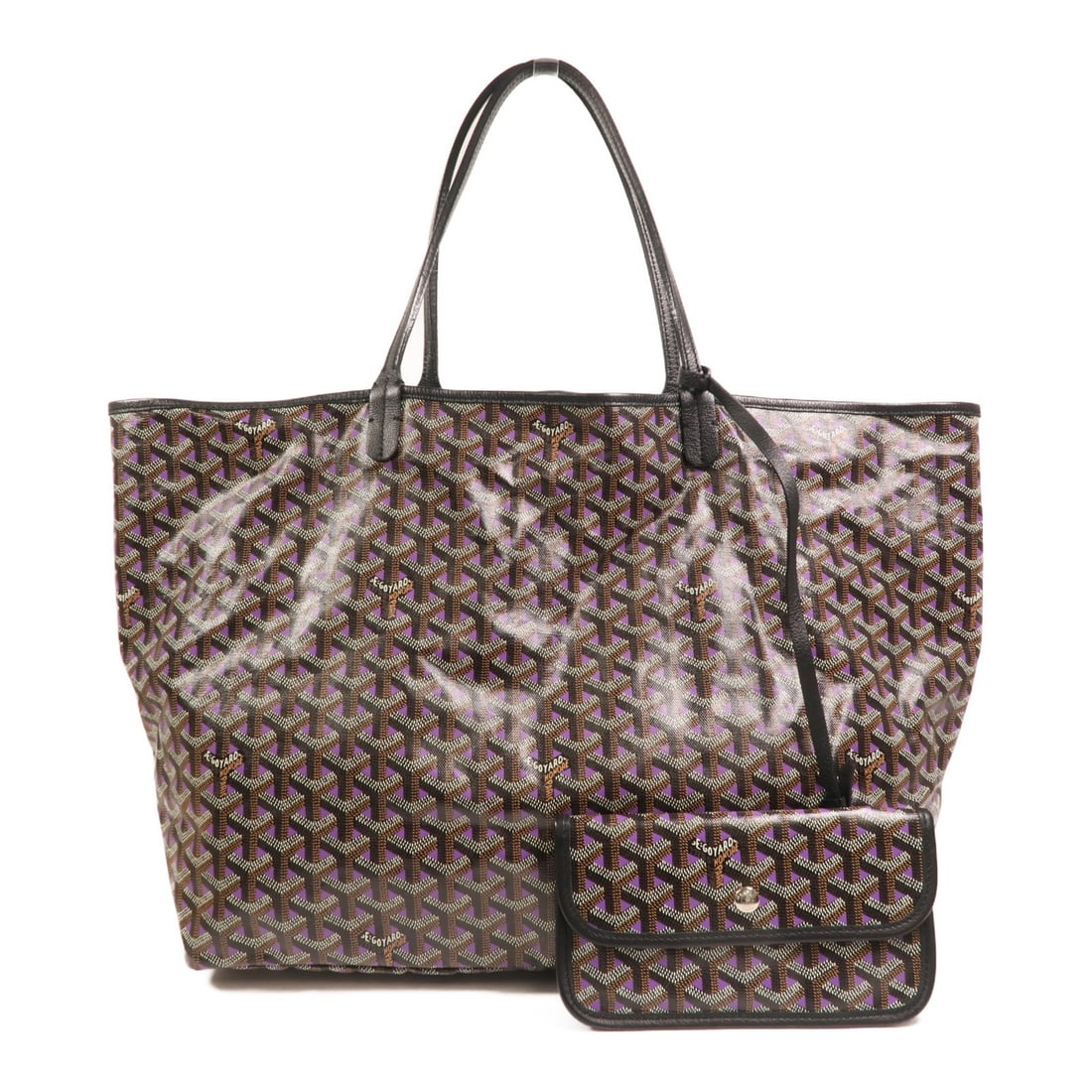 Goyard Saint Louis GM black PVC coated canvas tote bag (1 of 16)