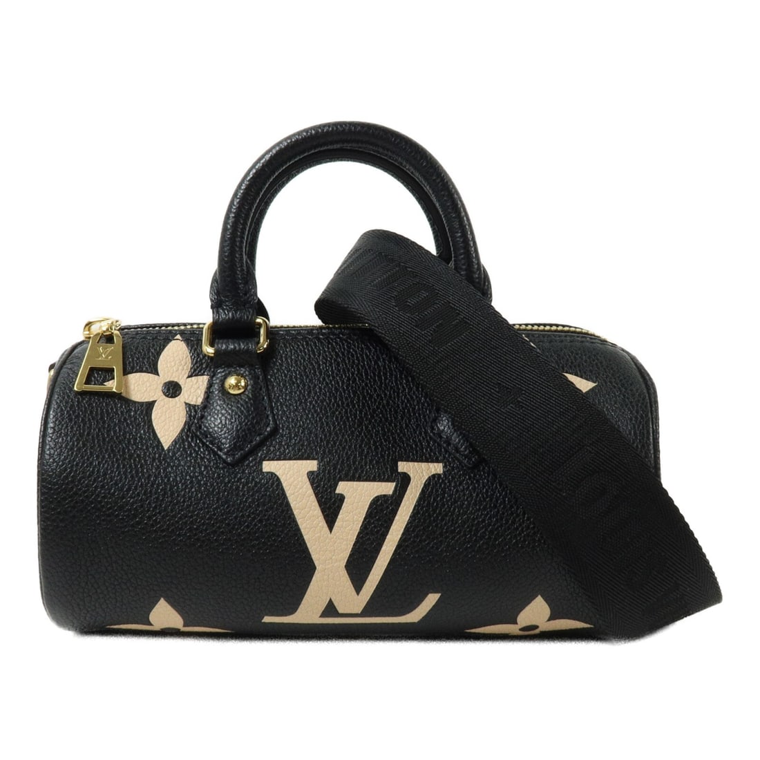 Louis Vuitton Papillon BB Monogram Empreinte Black Calfskin Shoulder Bag: Louis Vuitton Papillon BB Monogram Empreinte Black Calfskin Shoulder Bag This Louis Vuitton Papillon BB is a versatile 2-way shoulder and handbag crafted from black Monogram Empreinte calfskin leather