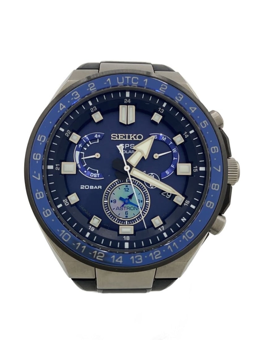 Seiko Astron Solar Executive Sports Line Men's Wristwatch Japan: Seiko Astron Solar Executive Sports Line Men's Wristwatch Japan This Seiko Astron Executive Sports Line Solar men's wristwatch features a robust design with a solar-powered movement. Made in Japan, it