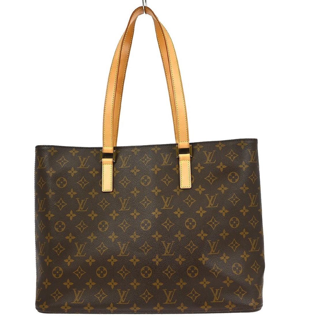 Louis Vuitton Luco Monogram Canvas Shoulder Tote M51155: Louis Vuitton Luco Monogram Canvas Shoulder Tote M51155 This vintage Louis Vuitton Monogram Luco shoulder tote bag features the iconic monogram canvas leather exterior with beige double leather handle