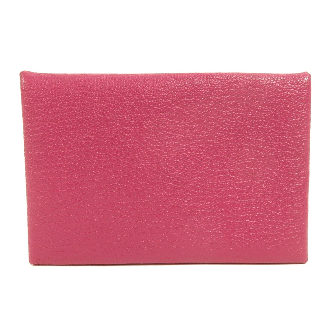 Hermes Calvi goatskin card case in Rose Pourpre: Hermes Calvi goatskin card case in Rose Pourpre This Hermes Calvi card case is crafted from premium goatskin leather in a vibrant pink hue. Designed for women, it offers a sleek and functional way to 