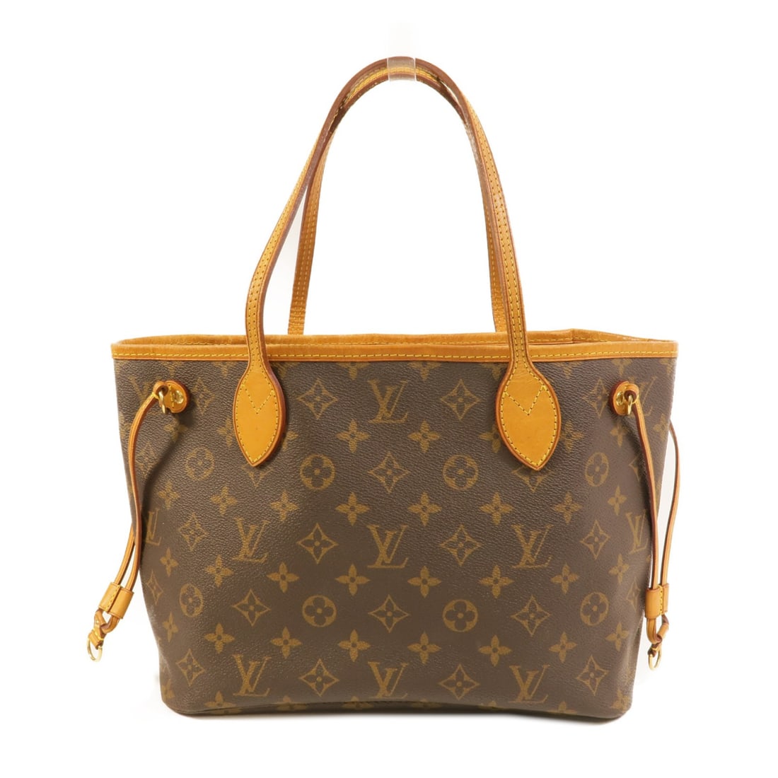 Louis Vuitton Neverfull PM Monogram Brown Tote Bag GHW: Louis Vuitton Neverfull PM Monogram Brown Tote Bag GHW This Louis Vuitton Neverfull PM tote bag features the classic monogram pattern on durable PVC coated canvas in brown. It is accented with gold-to