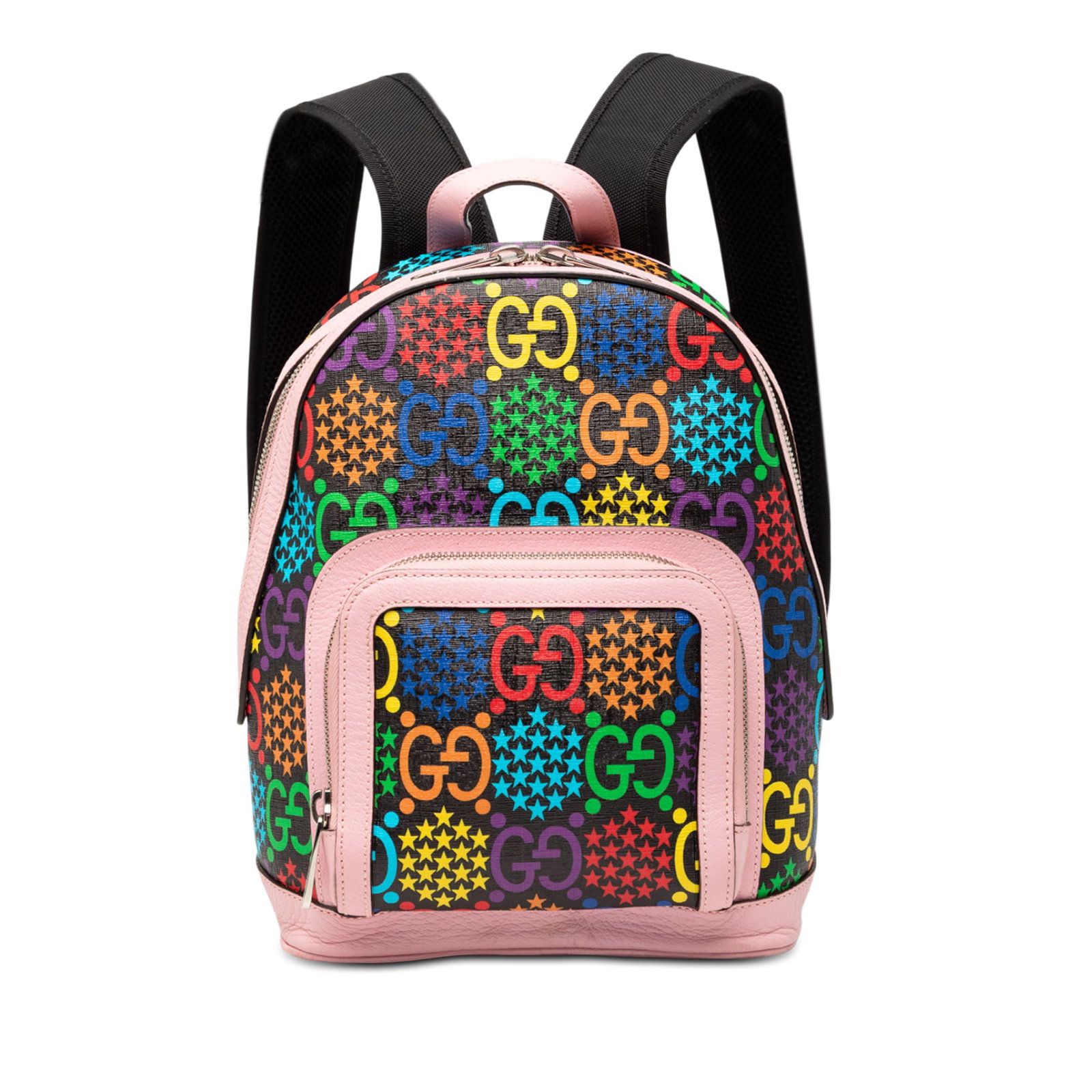 Gucci GG Supreme Psychedelic Canvas Backpack with Leather Trim (1 of 8)