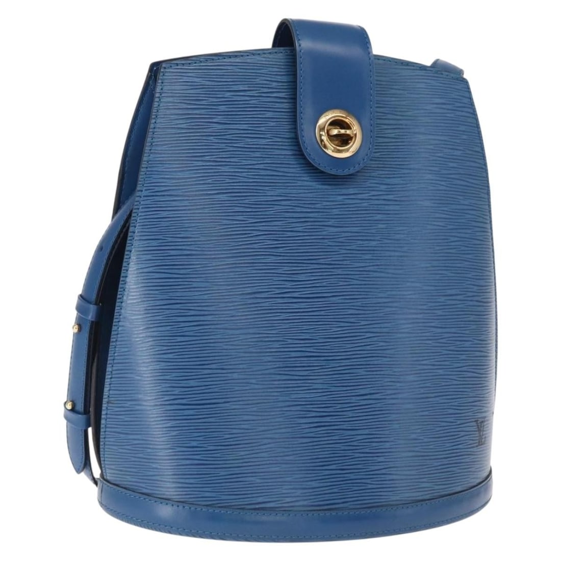 Louis Vuitton Cluny Epi Leather Blue Shoulder Bag M52255 France: Louis Vuitton Cluny Epi Leather Blue Shoulder Bag M52255 France This Louis Vuitton Epi Cluny shoulder bag is crafted from blue Epi leather and features a classic structured silhouette. The bag is desi