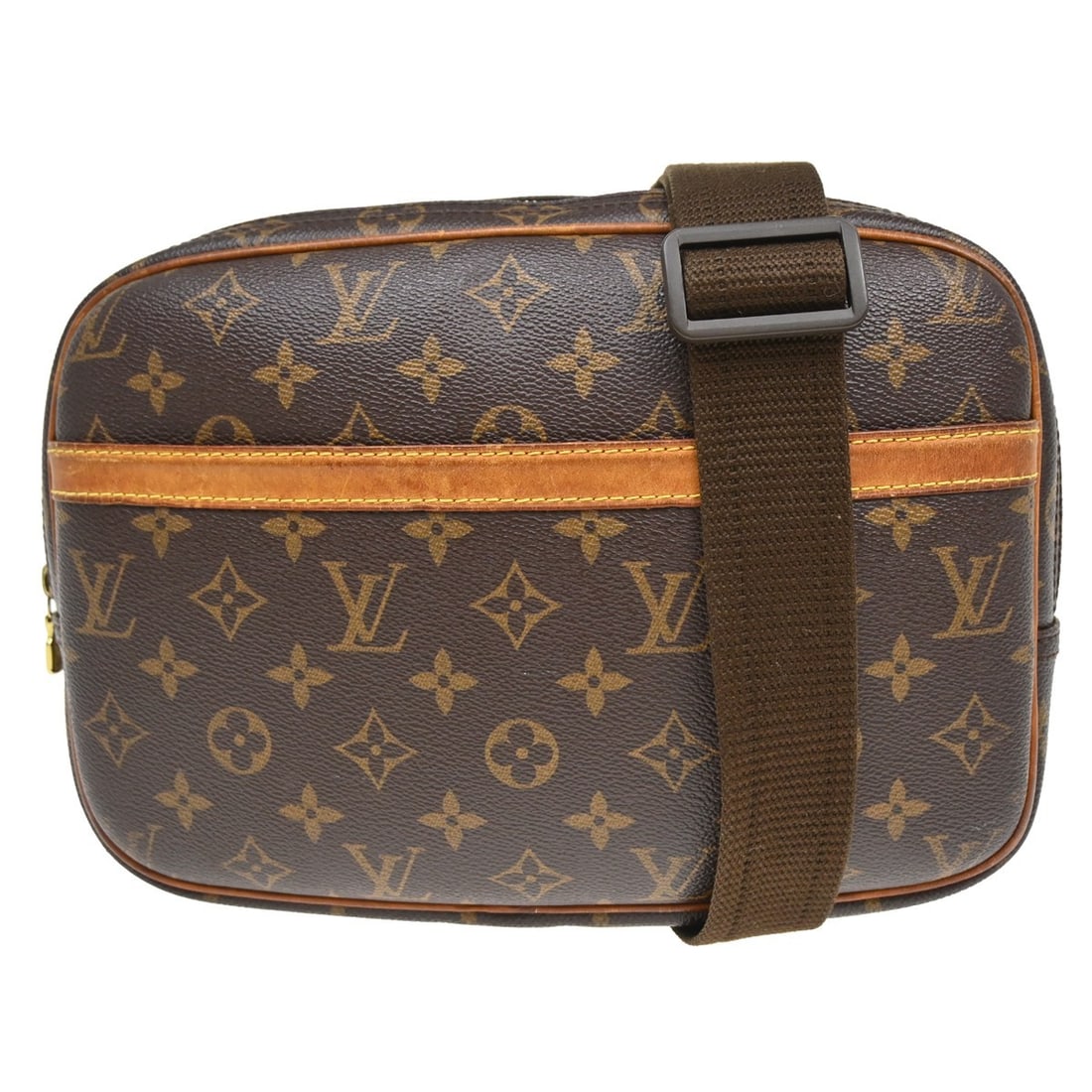 Louis Vuitton Reporter PM Monogram Crossbody Shoulder Bag M45254: Louis Vuitton Reporter PM Monogram Crossbody Shoulder Bag M45254 This Louis Vuitton Reporter PM Messenger Shoulder Bag features the iconic Monogram canvas leather exterior with brown accents and a log