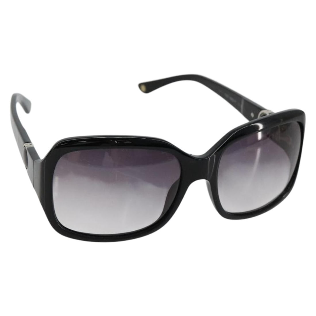 CHANEL Black Plastic Coco Mark Sunglasses with Case: CHANEL Black Plastic Coco Mark Sunglasses with Case These CHANEL COCO Mark sunglasses feature a classic black plastic frame with the signature CC logo. Designed for women, they offer a timeless style 