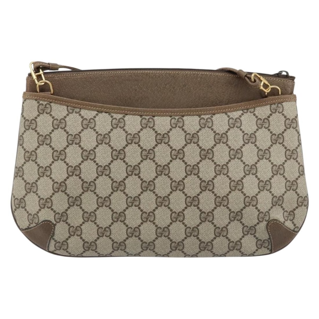 Gucci GG Supreme Beige Red Sherry Line PVC Shoulder Bag Italy 904 02 026: Gucci GG Supreme Beige Red Sherry Line PVC Shoulder Bag Italy 904 02 026 This is a Gucci GG Supreme Web Sherry Line shoulder bag crafted from beige and red PVC leather with GG canvas accents. Designed