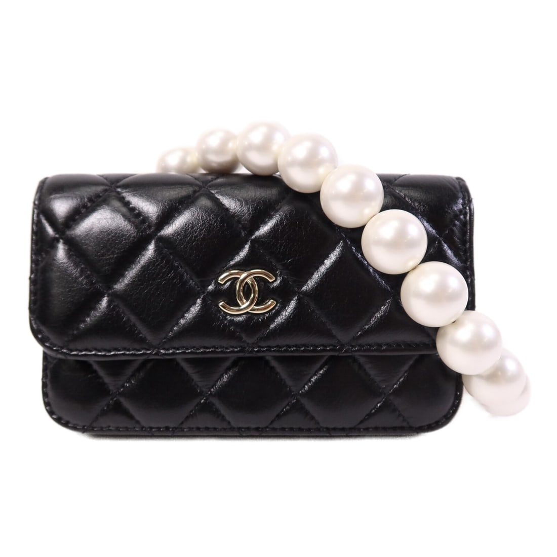 Black Calfskin CHANEL Shoulder Bag with CC Logo and Gold Hardware: Black Calfskin CHANEL Shoulder Bag with CC Logo and Gold Hardware This CHANEL shoulder bag is crafted from black calfskin leather and features the iconic CC design. Made in France, the bag is in very 