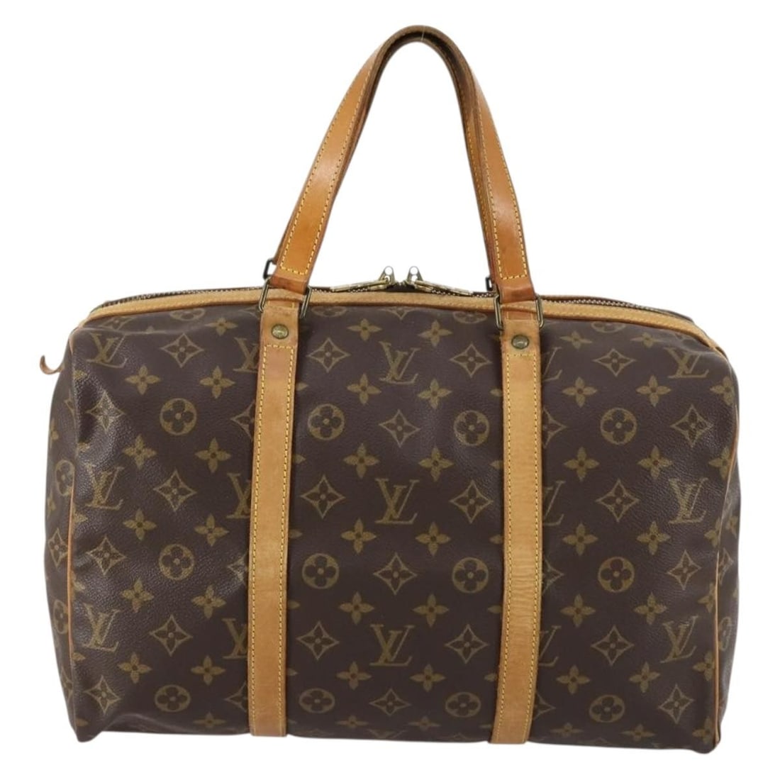 Louis Vuitton Monogram Canvas Sac Souple 35 Handbag Brown: Louis Vuitton Monogram Canvas Sac Souple 35 Handbag Brown This Louis Vuitton Sac Souple handbag features the iconic Monogram canvas with brown coloring. Designed for unisex use, the bag measures 35cm 
