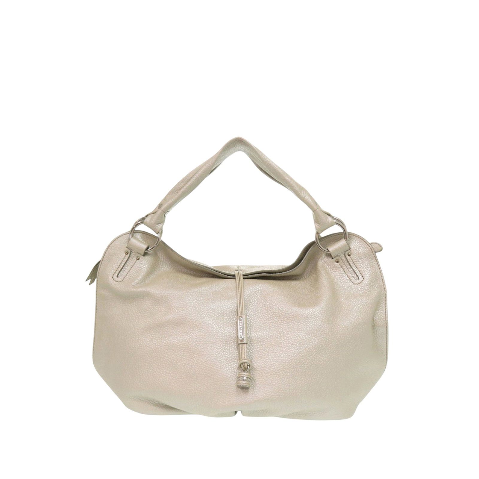 Celine Silver Metallic Calfskin Bittersweet Hobo Bag: Celine Silver Metallic Calfskin Bittersweet Hobo Bag This Celine Bittersweet Hobo features a metallic grained calfskin leather body in silver, complemented by flat leather handles and a top zip closur