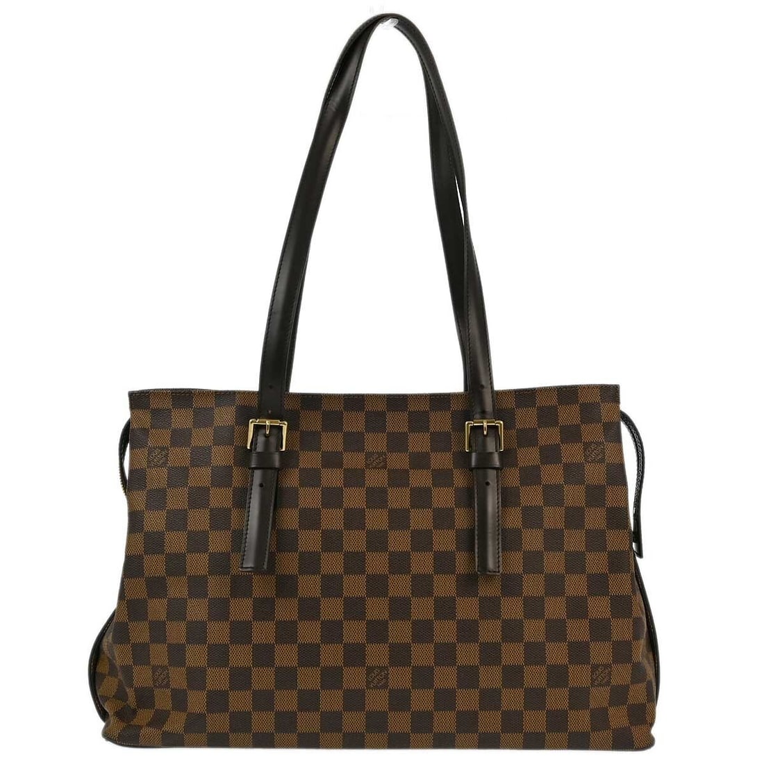 Louis Vuitton Chelsea Damier Canvas Tote Bag: Louis Vuitton Chelsea Damier Canvas Tote Bag This Louis Vuitton Damier Chelsea shoulder tote bag features the signature brown check pattern and is crafted from Damier canvas leather with leather handl