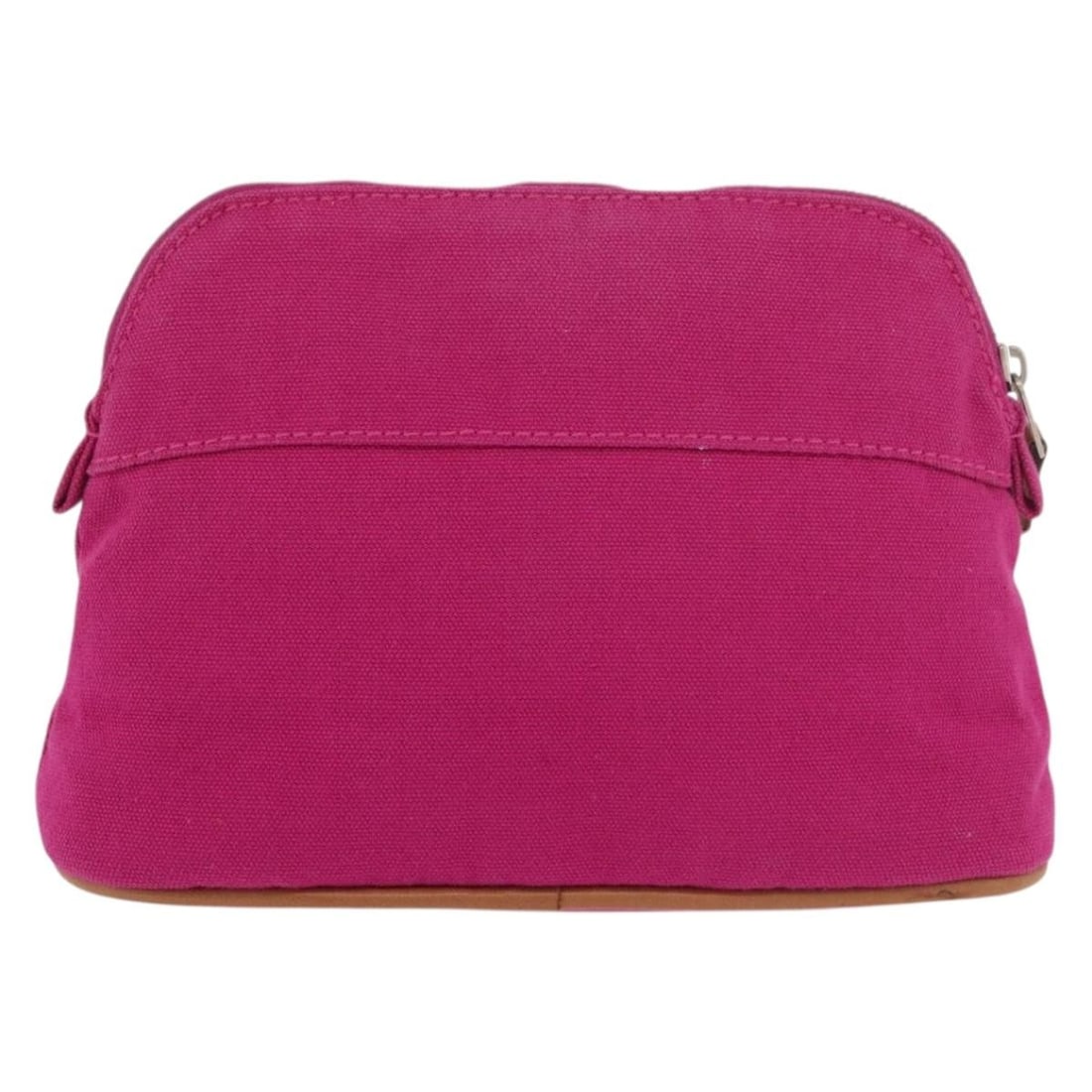 Hermes Bolide canvas travel pouch in pink: Hermes Bolide canvas travel pouch in pink This Hermes Bolide Travel Pouch is crafted from durable pink canvas and features a compact, practical design. Made in France, it is suitable for all genders a