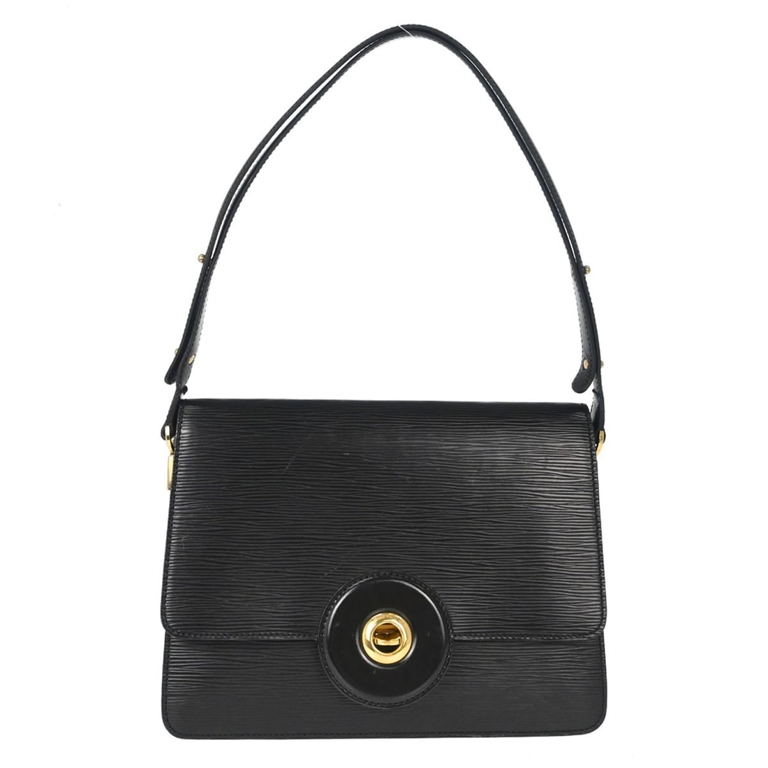 Louis Vuitton Bicolor Free Run Epi Leather Shoulder Bag Black: Louis Vuitton Bicolor Free Run Epi Leather Shoulder Bag Black This Louis Vuitton Epi Free Run shoulder bag features a structured silhouette crafted from black Epi leather with a matching black leather