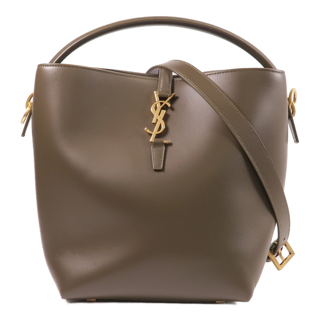 Saint Laurent LE 37 Olive Green Calfskin 2 Way Shoulder Bag GHW: Saint Laurent LE 37 Olive Green Calfskin 2 Way Shoulder Bag GHW This SAINT LAURENT Le 37 2-way bag features luxurious olive green calfskin leather and gold-tone hardware. Designed for versatility, it 