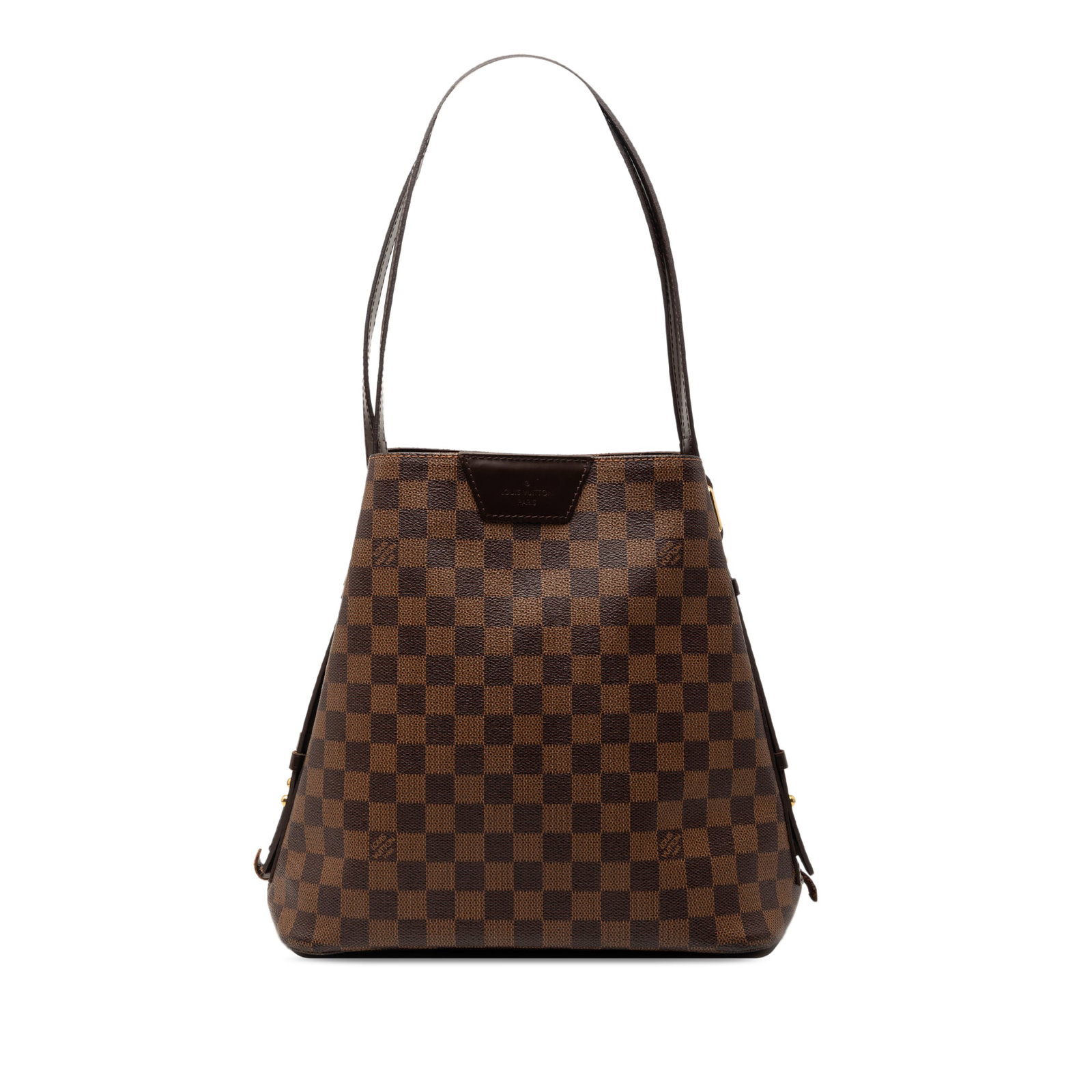Louis Vuitton Cabas Rivington Tote in Damier Ebene Canvas: Louis Vuitton Cabas Rivington Tote in Damier Ebene Canvas The Louis Vuitton Damier Ebene Cabas Rivington features a durable Damier Ebene canvas exterior with leather trim and flat leather straps. It h