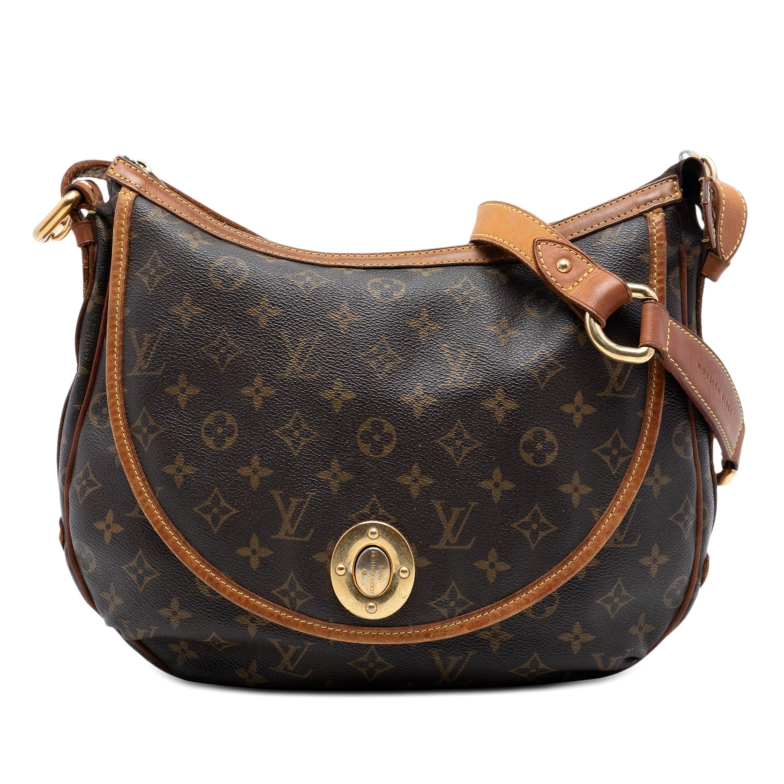 Louis Vuitton Tulum GM Monogram Canvas Shoulder Bag: Louis Vuitton Tulum GM Monogram Canvas Shoulder Bag The Louis Vuitton Monogram Tulum GM is crafted from signature monogram canvas with vachetta leather trim and features an adjustable flat vachetta le