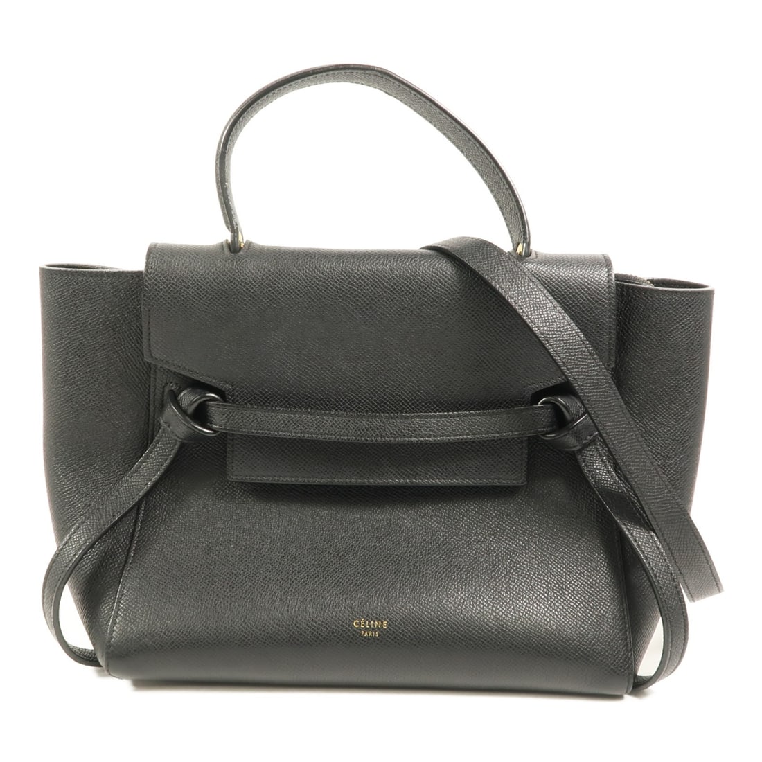 CELINE Micro Belt Bag Black Calfskin 2 Way Shoulder Bag GHW: CELINE Micro Belt Bag Black Calfskin 2 Way Shoulder Bag GHW This CELINE Micro Belt Bag is crafted from black calfskin leather and features gold-tone hardware. Designed as a versatile 2-way shoulder ba