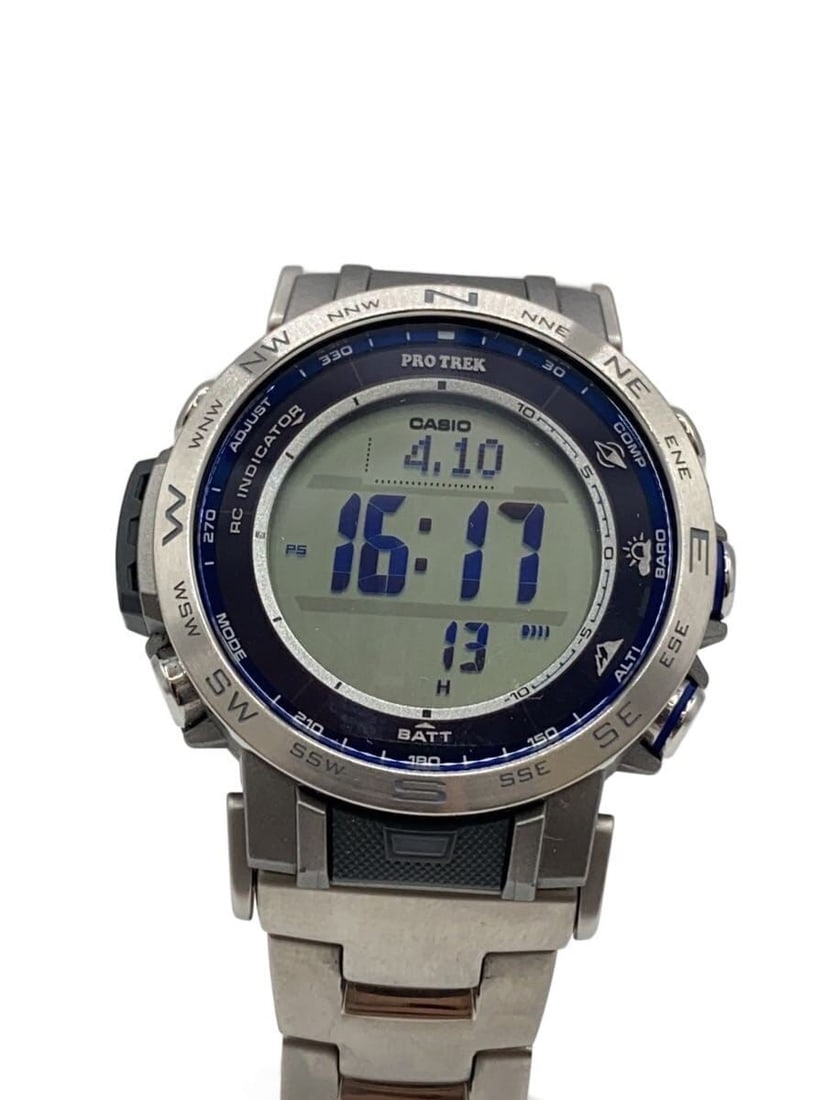 CASIO PRW-31YT-7JF Pro Trek Solar Men's Wristwatch: CASIO PRW-31YT-7JF Pro Trek Solar Men's Wristwatch This CASIO PRO TREK Climber Line K2 Blue Solar PRW-31YT-7JF men's wristwatch features a stainless steel construction and a white color scheme. Design