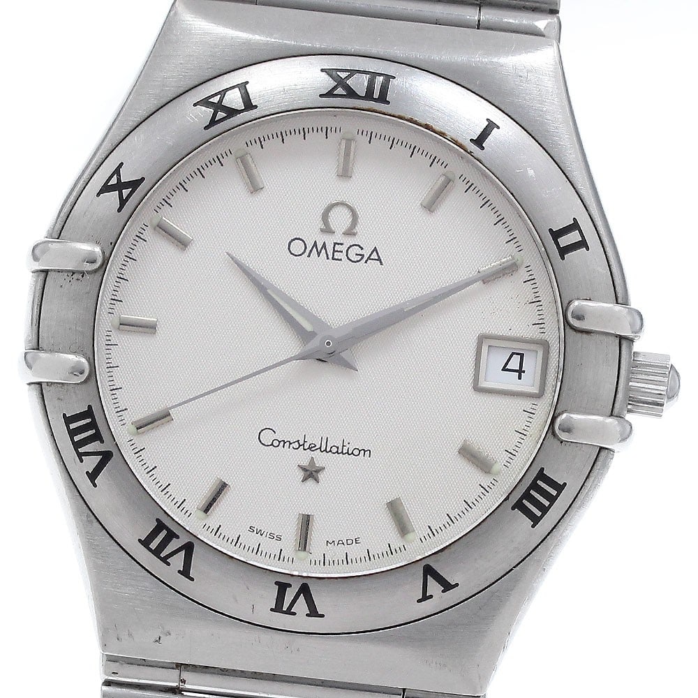 Omega Constellation 1512.30 Quartz Date Stainless Steel Watch: Omega Constellation 1512.30 Quartz Date Stainless Steel Watch This OMEGA Constellation Date Quartz men's wristwatch features a stainless steel case and bracelet with a silver dial. The watch is powere