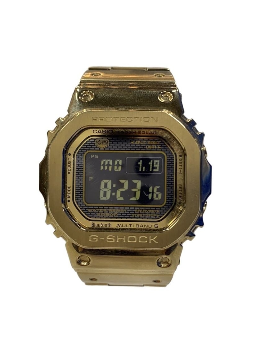 G-SHOCK GMW-B5000GD-9JF Casio Men's Stainless Steel Wristwatch: G-SHOCK GMW-B5000GD-9JF Casio Men's Stainless Steel Wristwatch This CASIO G-SHOCK GMW-B5000GD-9JF men's wristwatch features a robust stainless steel construction and a sleek black finish. Designed in 
