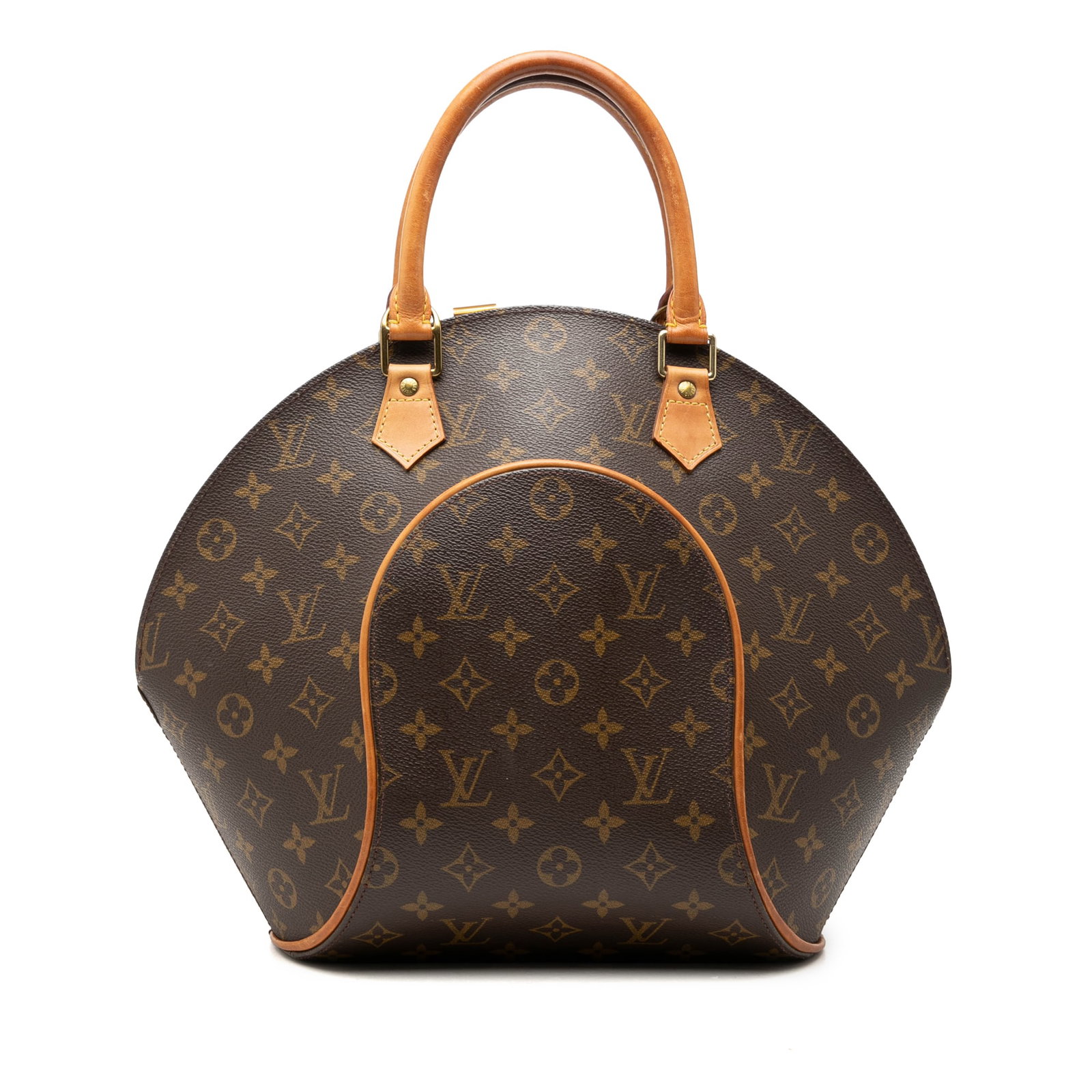 Louis Vuitton Ellipse MM Monogram Canvas Bag: Louis Vuitton Ellipse MM Monogram Canvas Bag This Louis Vuitton Monogram Ellipse MM features the iconic monogram canvas with vachetta leather trim and rolled vachetta leather handles. It is designed w