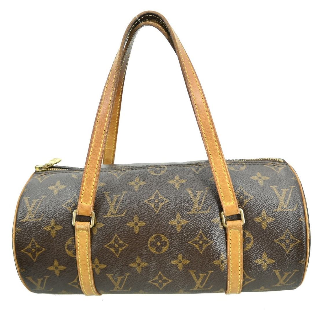 Louis Vuitton Papillon 26 Monogram Vintage Top Handle Bag: Louis Vuitton Papillon 26 Monogram Vintage Top Handle Bag This vintage Louis Vuitton Papillon 26 handbag features the iconic monogram canvas leather exterior in brown with leather double handles and a