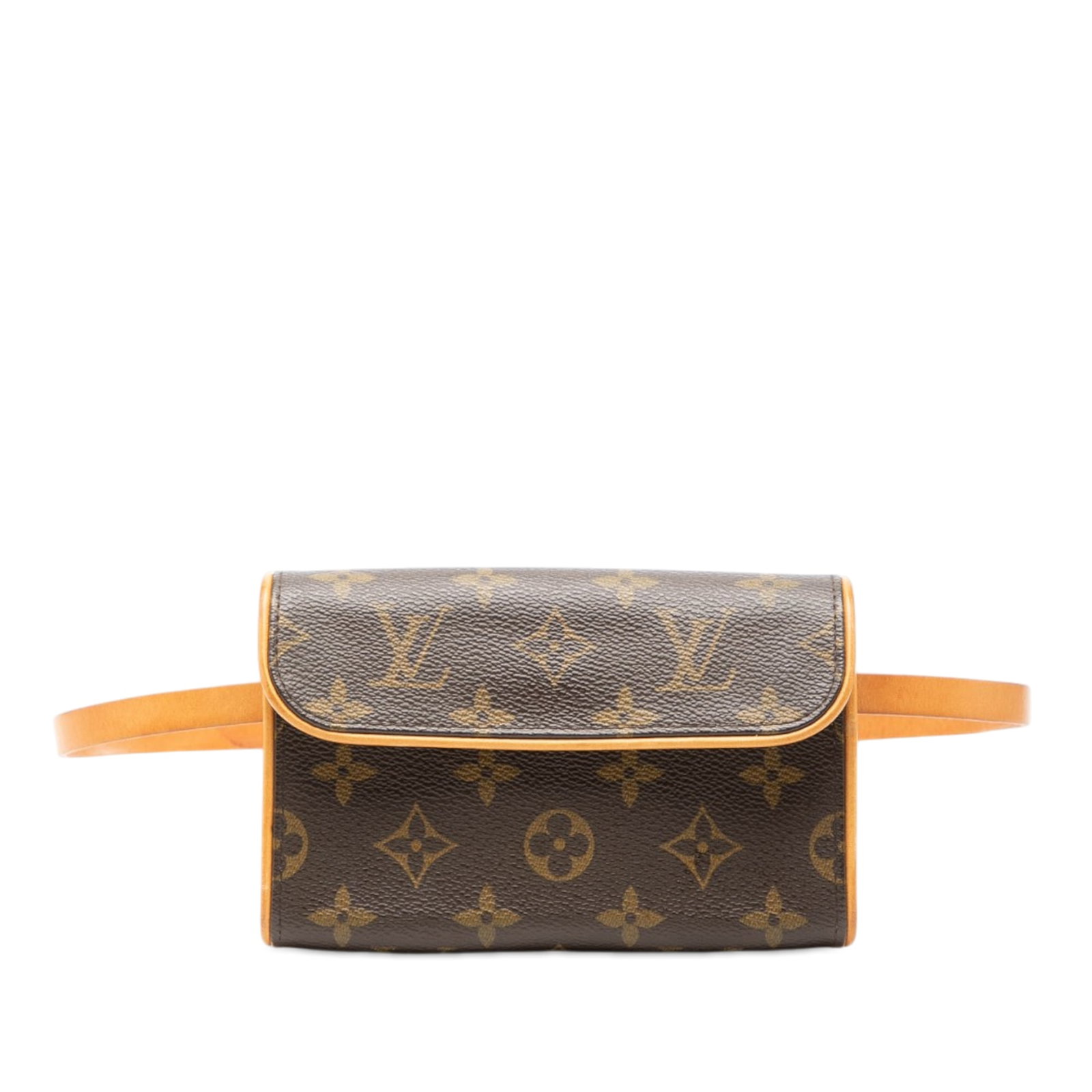 Louis Vuitton Pochette Florentine Monogram Canvas Bag: Louis Vuitton Pochette Florentine Monogram Canvas Bag The Louis Vuitton Monogram Pochette Florentine features the iconic monogram canvas with vachetta leather trim and a flat vachetta leather strap. I