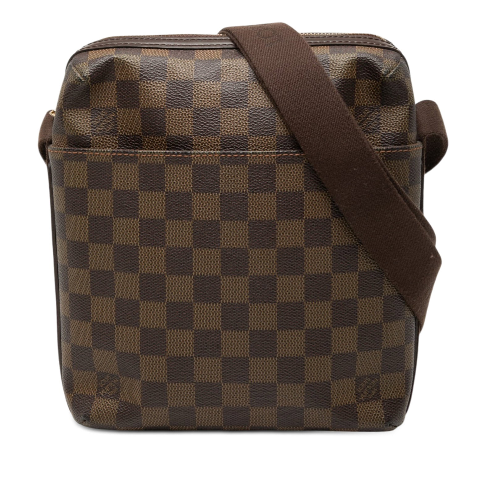 Louis Vuitton Damier Ebene Beaubourg Trotteur Shoulder Bag with Zip Top and Slip Pockets: Louis Vuitton Damier Ebene Beaubourg Trotteur Shoulder Bag with Zip Top and Slip Pockets The Louis Vuitton Damier Ebene Beaubourg Trotteur features the classic damier canvas body in brown with a flat 