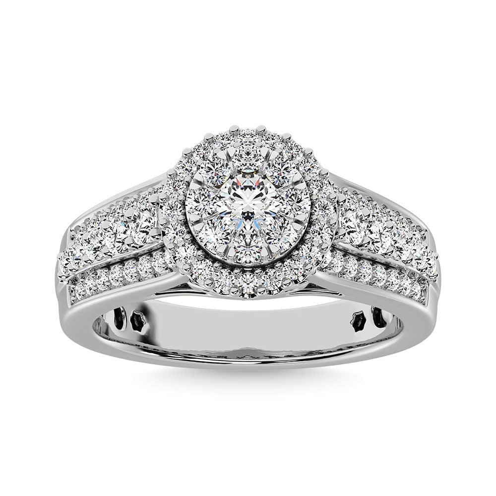 Diamond 1 Ct.Tw. Engagement Ring in 14K White Gold: Diamond 1 Ct.Tw. Engagement Ring in 14K White Gold 14k White Gold Stone Color: G-h Stone Clarity: Si2 Each ring is presented in standard size 6.5. Complimentary resizing is available between sizes 510