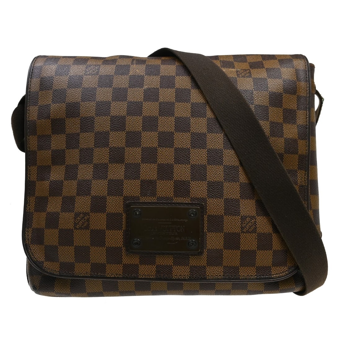 Louis Vuitton Brooklyn MM Damier Ebene shoulder bag: Louis Vuitton Brooklyn MM Damier Ebene shoulder bag This Louis Vuitton Brooklyn MM shoulder bag features the iconic Damier Ebene canvas in a medium size, offering both style and functionality. The bag