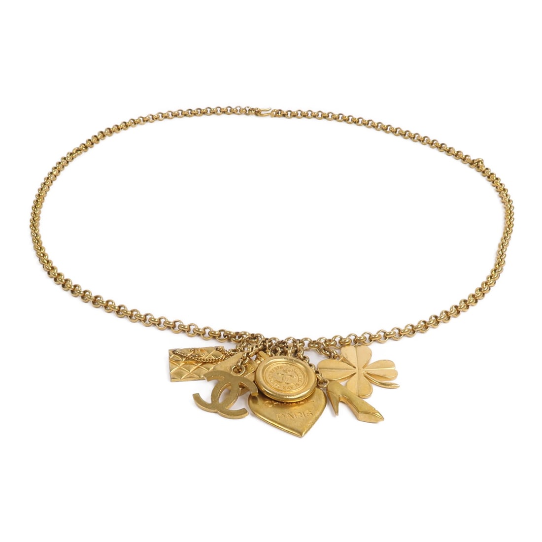 CHANEL Gold Tone CC Logo Belt (1 of 7)