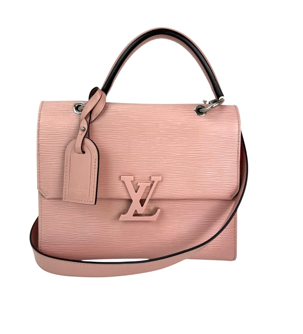 Louis Vuitton Grenelle PM Pink Epi Leather Shoulder Bag: Louis Vuitton Grenelle PM Pink Epi Leather Shoulder Bag The Louis Vuitton Grenelle PM shoulder bag is a stylish accessory crafted from premium pink Epi leather, perfect for casual outings or cocktail 