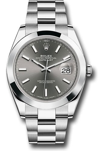 Rolex Datejust 126300 Dark Rhodium Dial Oyster Bracelet (1 of 7)