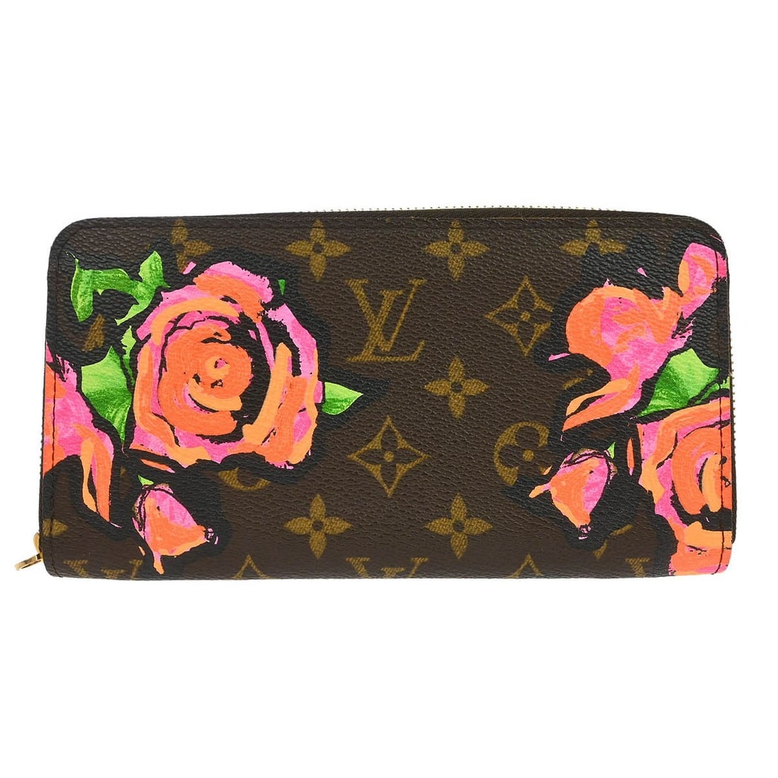 Louis Vuitton Zippy Folding Wallet Monogram Rose Canvas Leather Brown: Louis Vuitton Zippy Folding Wallet Monogram Rose Canvas Leather Brown This Louis Vuitton Monogram Rose Zippy wallet features the iconic monogram rose canvas leather in a classic brown color and is des