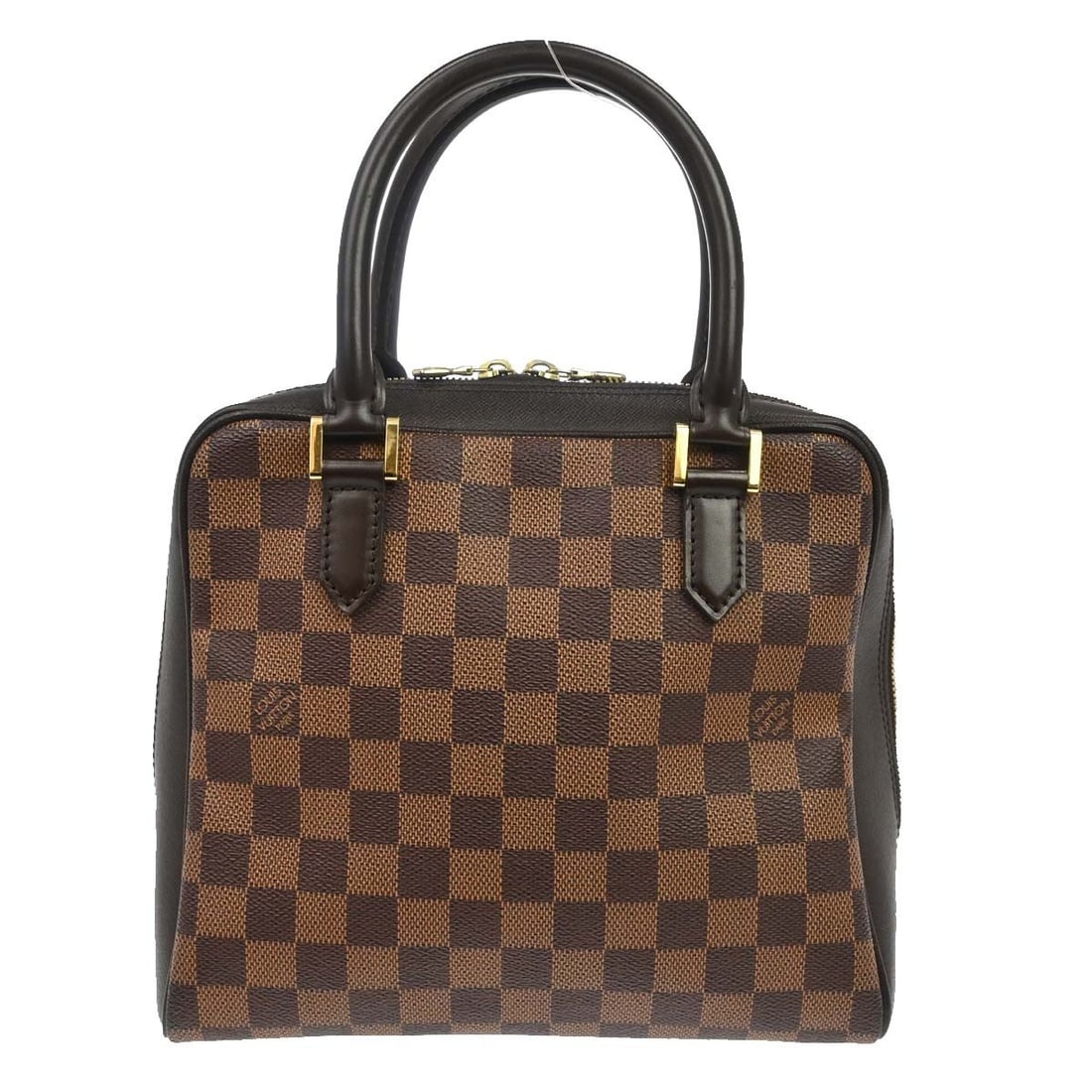Louis Vuitton Brera Damier Canvas Brown Zip Handbag: Louis Vuitton Brera Damier Canvas Brown Zip Handbag This Louis Vuitton Brera handbag features the iconic Damier canvas leather exterior in brown, complemented by a red Alcantara lining. Designed with 