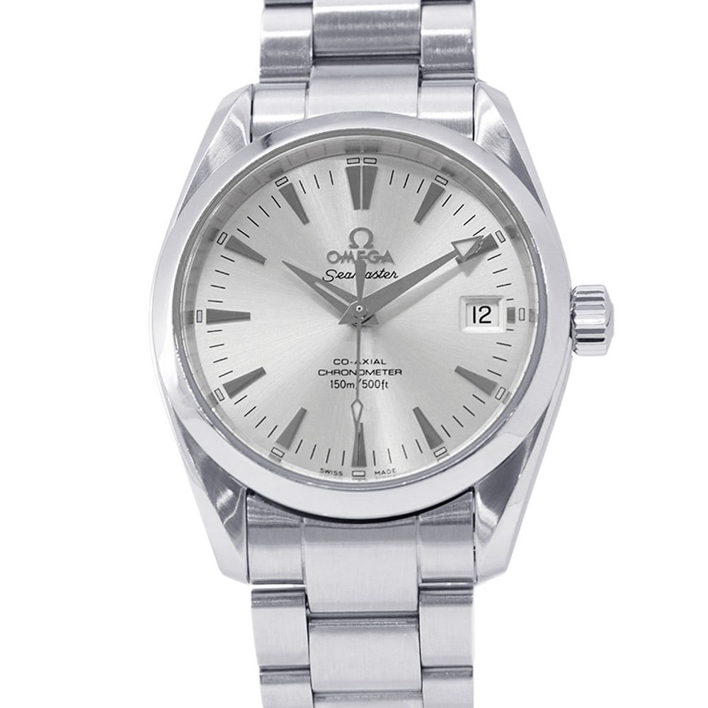 OMEGA Aqua Terra Seamaster Men's Wristwatch: OMEGA Aqua Terra Seamaster Men's Wristwatch This is an OMEGA Seamaster Aqua Terra 2504.30 wristwatch designed for men. Made in Switzerland, this pre-owned timepiece is crafted with the quality and pre