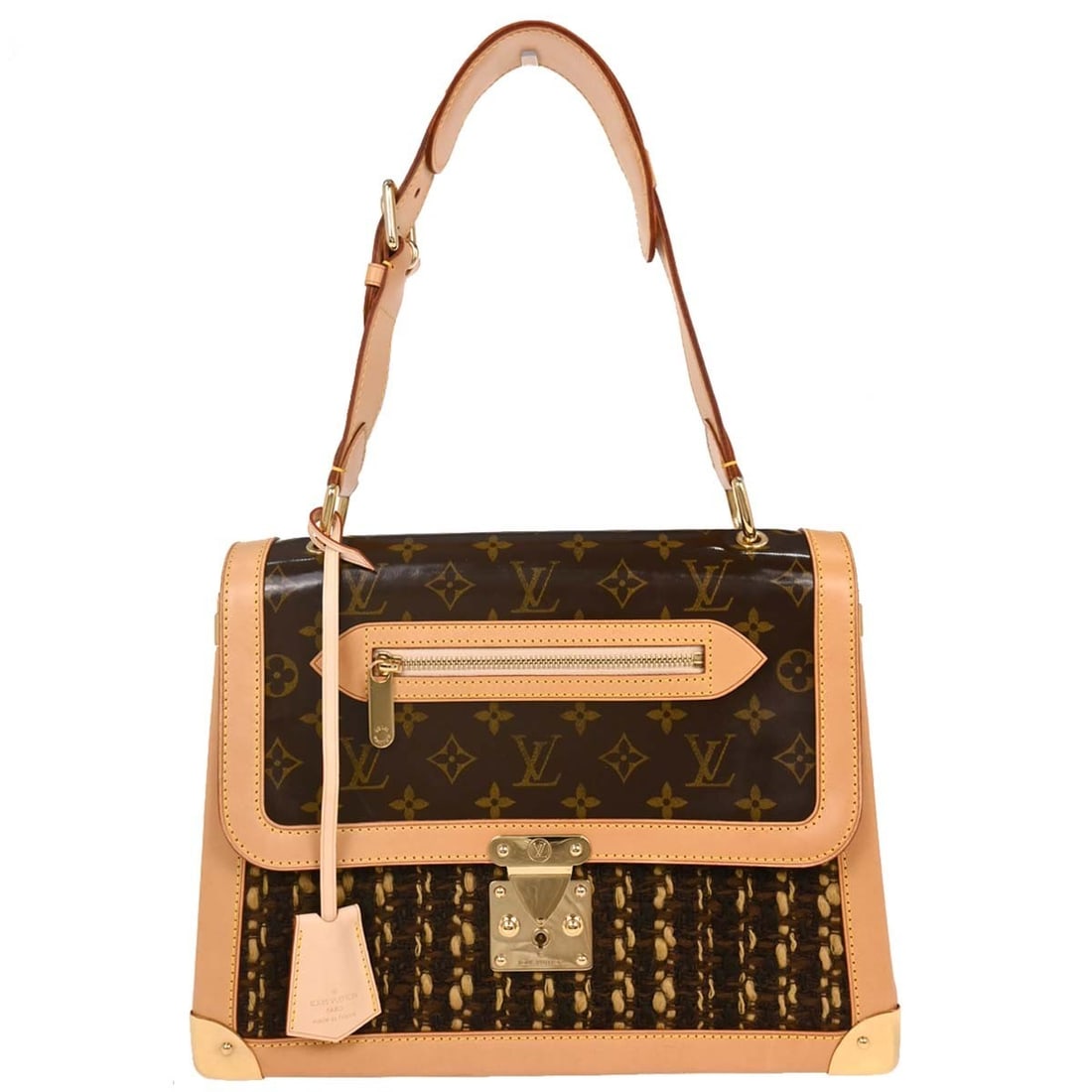 Louis Vuitton Tweddy GM Monogram Shoulder Bag Brown: Louis Vuitton Tweddy GM Monogram Shoulder Bag Brown This Louis Vuitton Monogram Tweddy GM Shoulder Bag features the iconic monogram pattern and a medium-sized silhouette. Crafted with a combination of