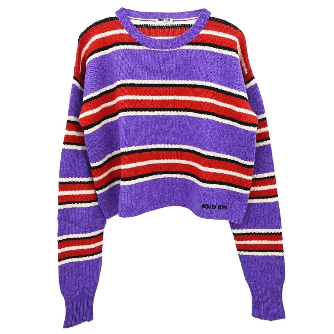 Miu Miu Purple Wool Pullover Sweater Top IT 40 (1 of 15)