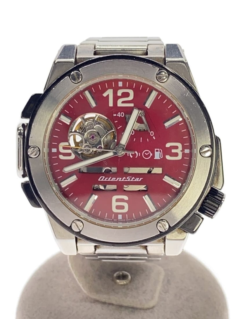 Orient Star Men's Red Retro Future Wristwatch DA04-D0-B: Orient Star Men's Red Retro Future Wristwatch DA04-D0-B This is a pre-owned ORIENT STAR Retro-Future SUV Model DA04-D0-B men's wristwatch, made in Japan. The watch features a striking red color and di