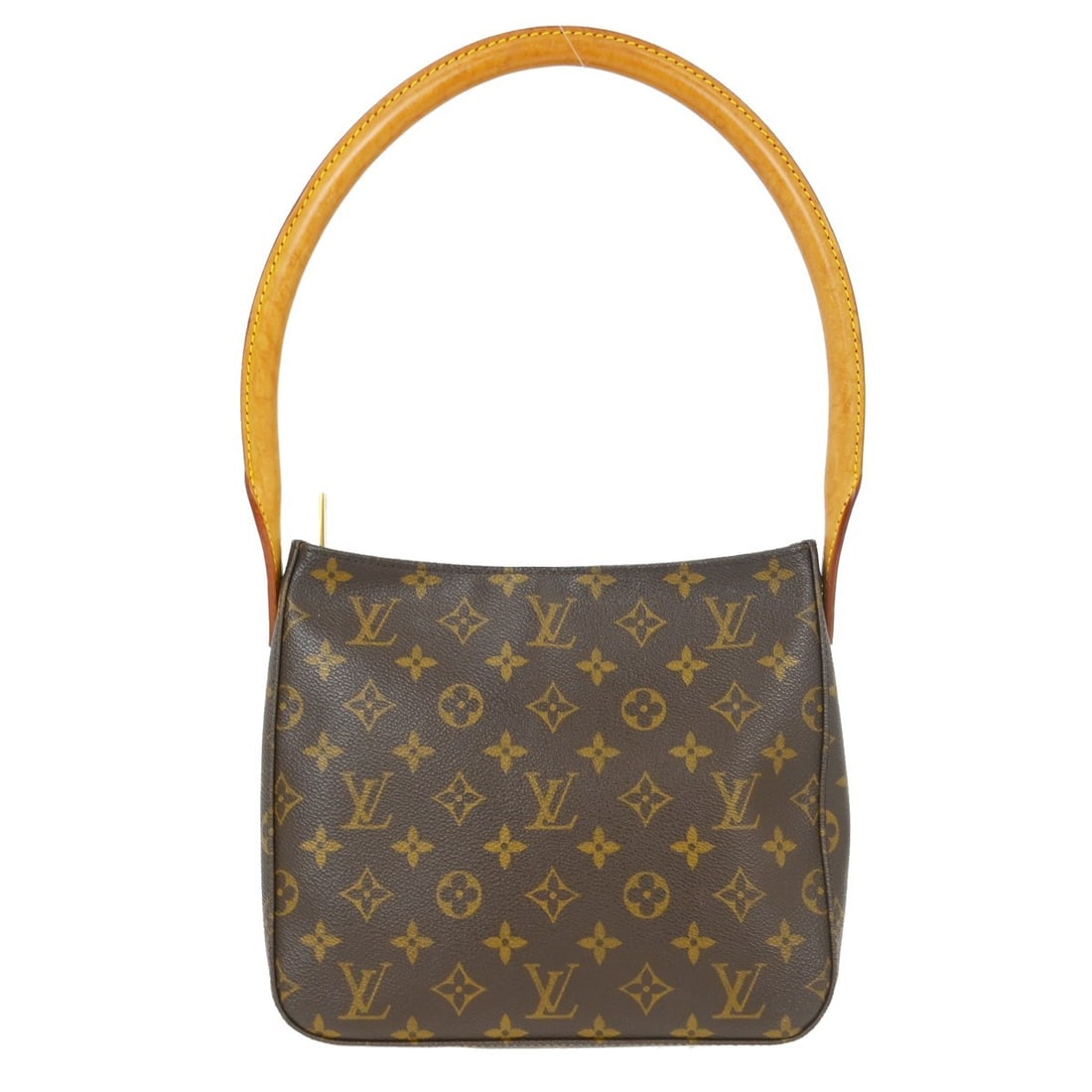 Louis Vuitton Looping MM Monogram Shoulder Bag M51146: Louis Vuitton Looping MM Monogram Shoulder Bag M51146 This Louis Vuitton Looping MM shoulder bag features the iconic monogram canvas with brown leather trim and gold-tone hardware. Designed in a mediu
