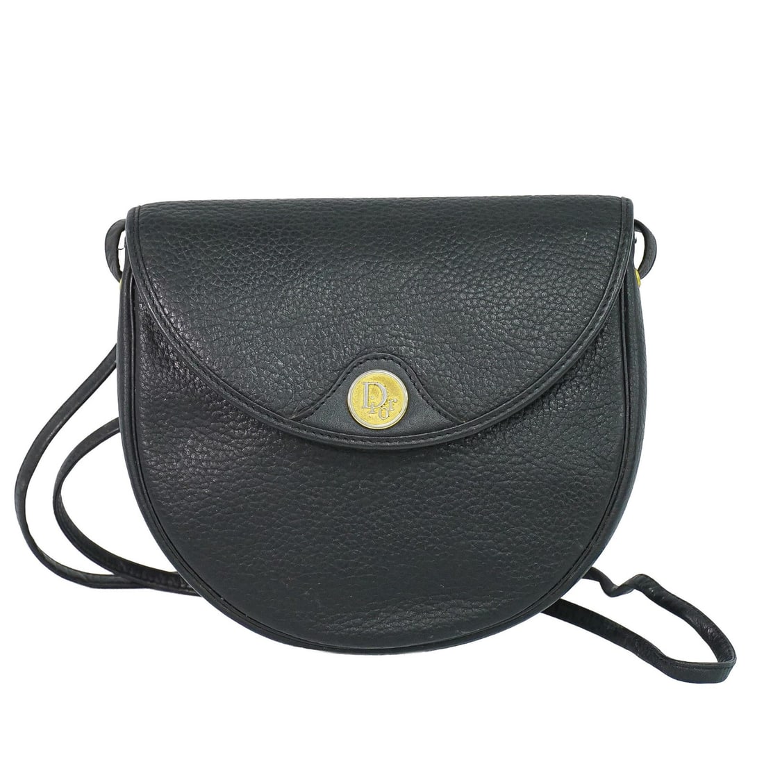 Christian Dior Vintage Leather Shoulder Bag Black (1 of 15)