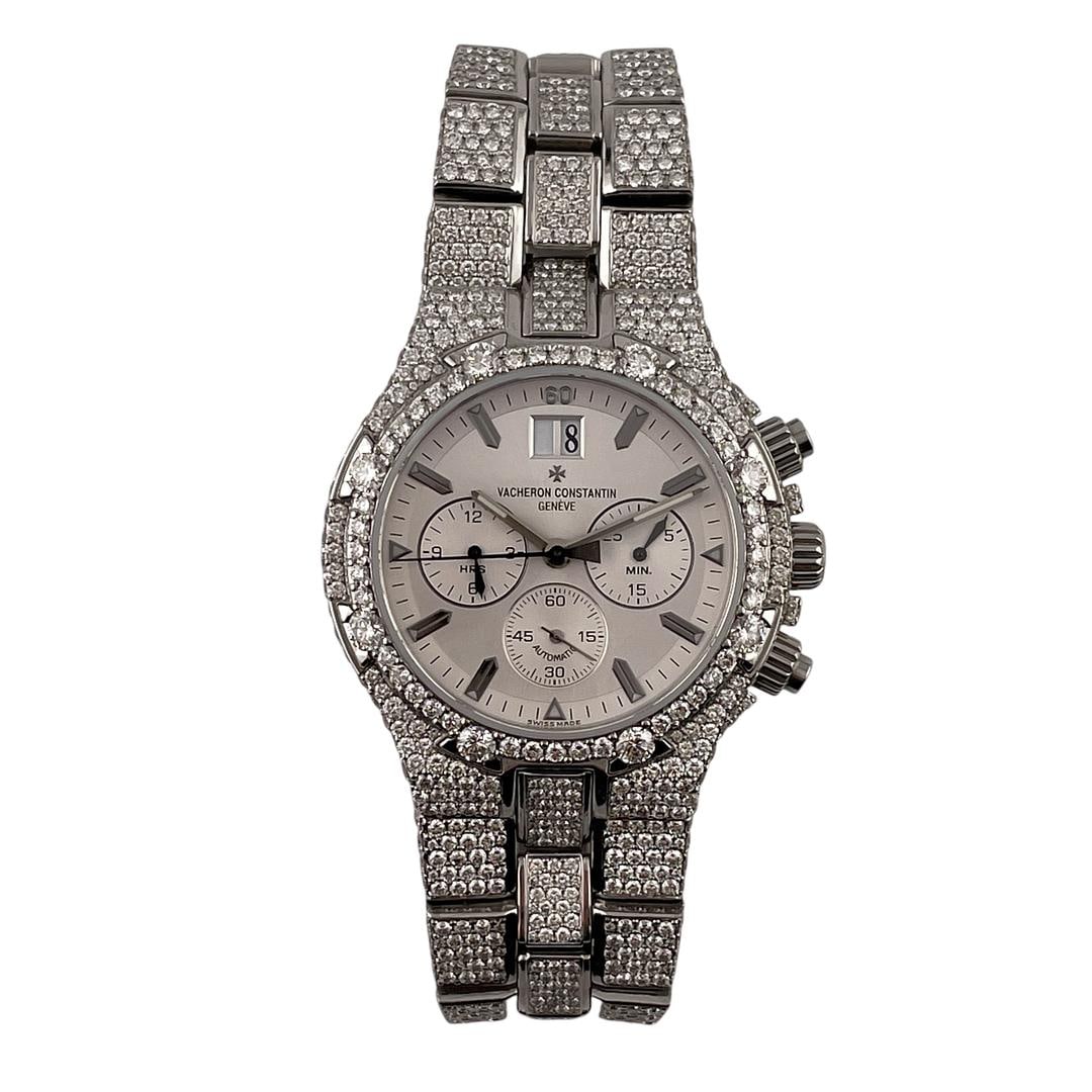 Overseas Reference 49140 Stainless Steel Watch with Silver Dial 42mm: Overseas Reference 49140 Stainless Steel Watch with Silver Dial 42mm This Vacheron Constantin Overseas watch features a silver dial and is crafted from stainless steel. The timepiece has a 42mm case a