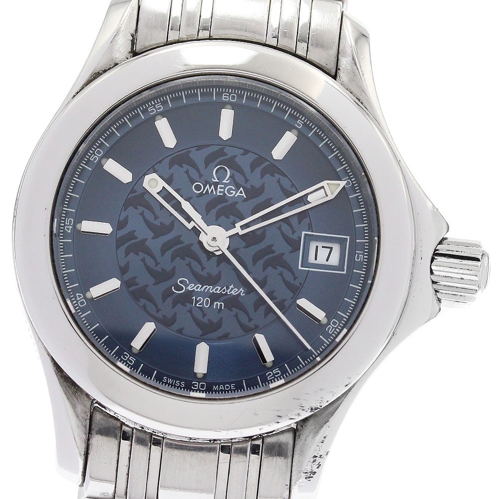Omega Seamaster 120 Womens Quartz Steel Date Watch 2586.80: Omega Seamaster 120 Womens Quartz Steel Date Watch 2586.80 This is an OMEGA Seamaster 120 Jacques Mayol Limited Edition wristwatch, produced in a limited run of 2000 pieces. Designed for women, the wa